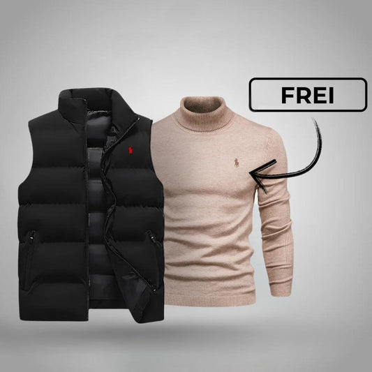 Stylish Vest and Free Sweater Combo