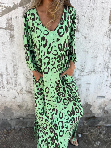 🌸Summer Specials🌸Women's Abstract Pattern Bohe Maxi Dress