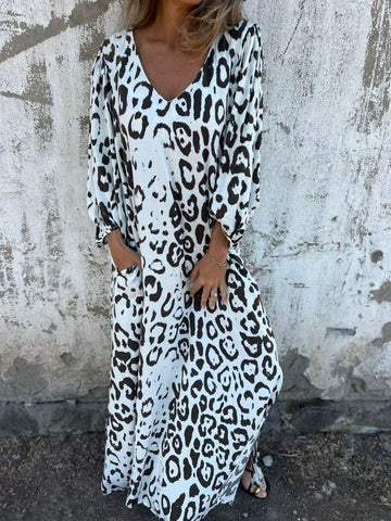 🌸Summer Specials🌸Women's Abstract Pattern Bohe Maxi Dress