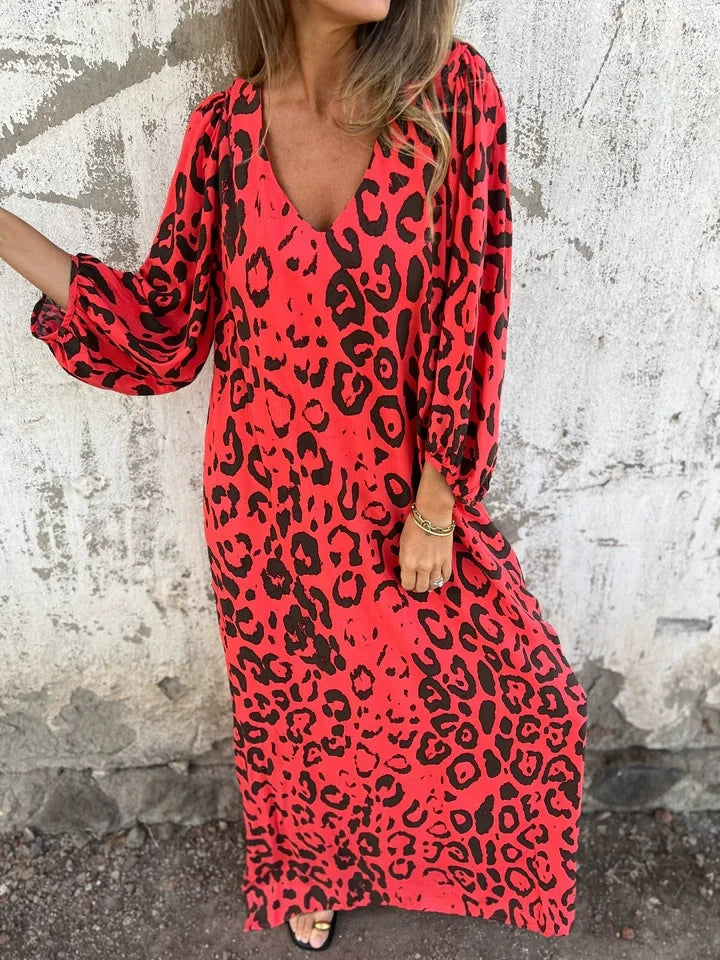 🌸Summer Specials🌸Women's Abstract Pattern Bohe Maxi Dress